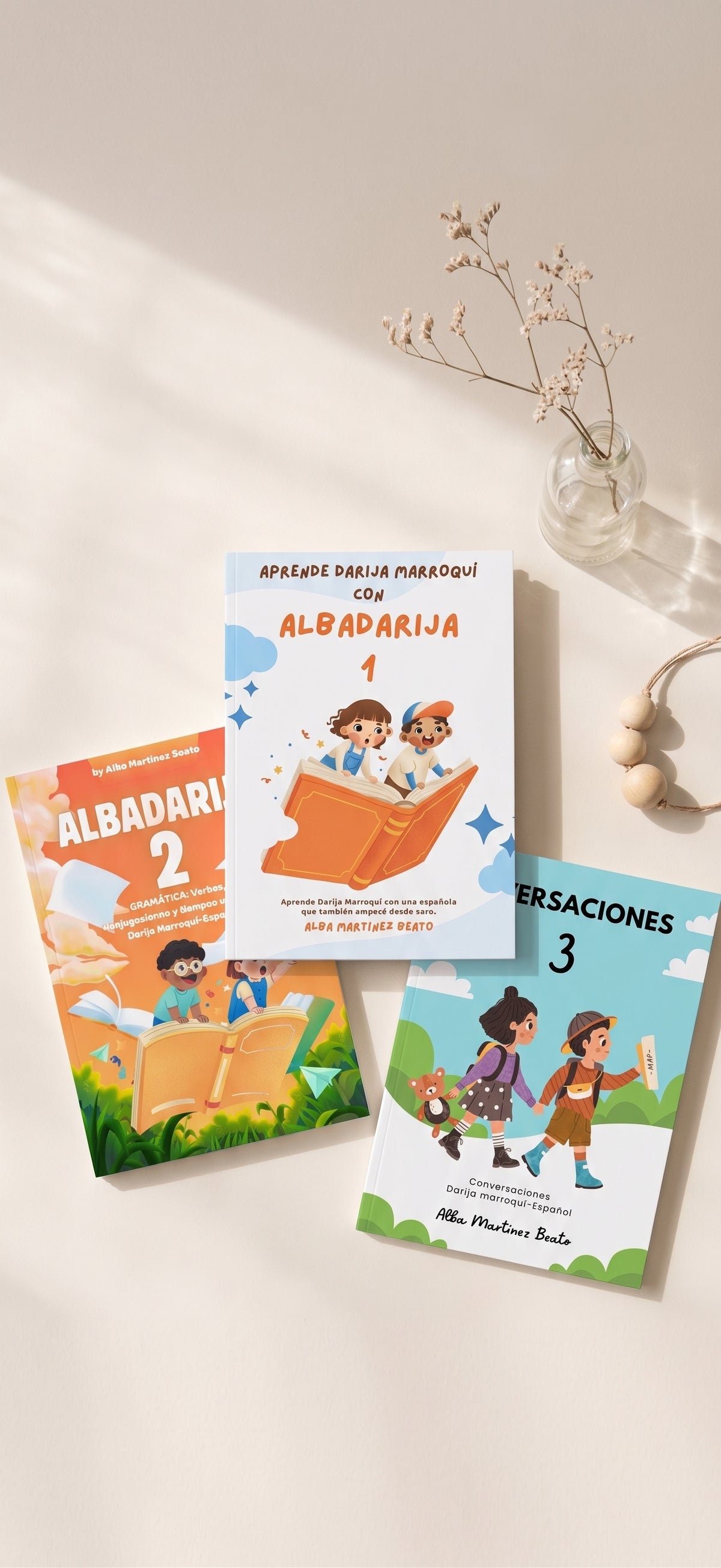 Pack de 3 E-books de Darija — Vocabulario, Gramática y Conversaciones