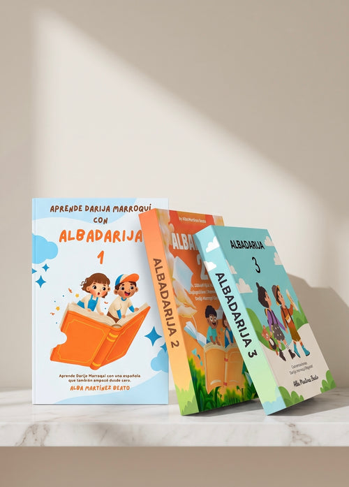 Pack de 3 E-books de Darija — Vocabulario, Gramática y Conversaciones