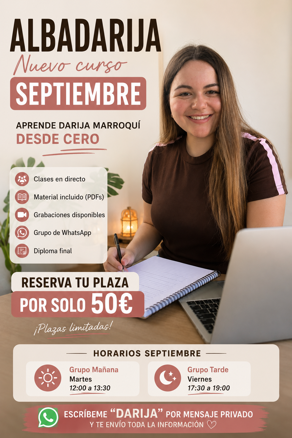CURSO DARIJA SEPTIEMBRE EN DIRECTO 0-A1